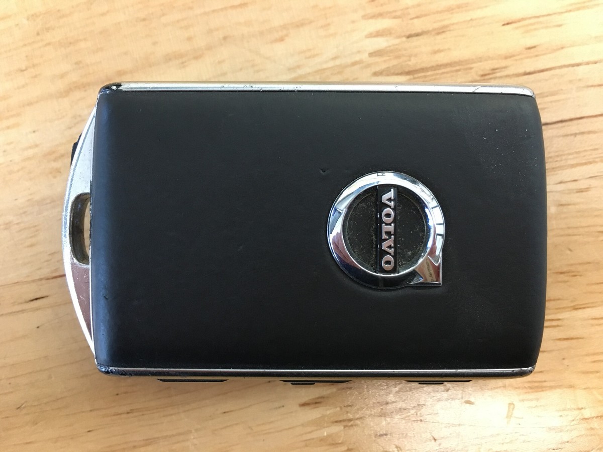 OEM 17-20 VOLVO XC60 XC90 S90 SMART KEY REMOTE FOB Black w/ Silver