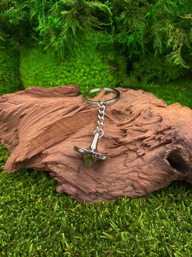 Schlüsselanhänger Kreisel Brummkreisel Spielzeug Silber Metall Anhänger Charm - Picture 5 of 5