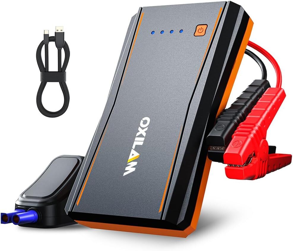 OXILAM Jump Starter, 4000A Peak Car Battery Jumper Starter Portable, Orange