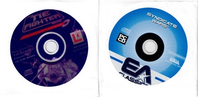 Syndicate Wars & Star Wars Tie Fighter Collector's Cd-Rom Pc New DOS or Win95-98