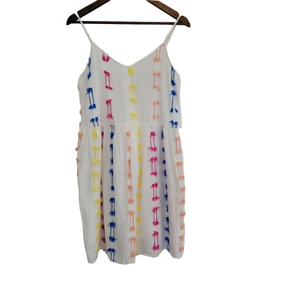 lou and grey fringe cami dress