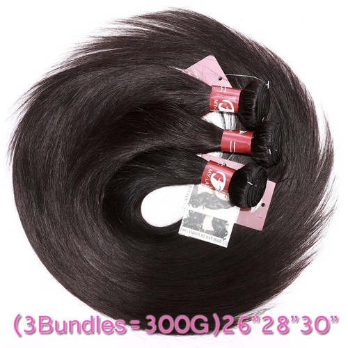 Fasci Capelli Umani Lisci Extension Trama Brasiliana 100% Vergine 8-30 Pollici - Foto 5 di 20