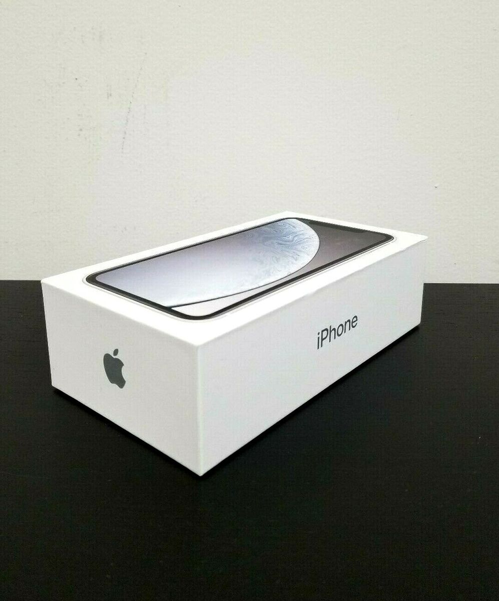 iPhone XR Box with OEM Apple Accessories Included Original Charger Lightning USB iPhone XR Box with OEM Apple Accessories Included Original Charger Lightning USB