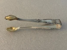 Antique Rare SUGAR TONGS TIFFANY & COMPANY .9oz/25g Sterling Silver Pat. 1X92 T