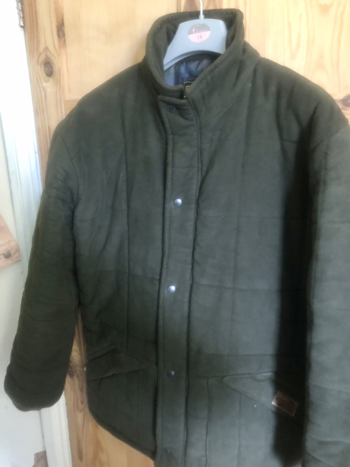 Men’s Moleskin Quilted Country Coat Size L Bronte Field Walking Outdoor
