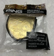 Ping Gold Vault Putter Cover ~ Collectible Mallet Sigma 2 Padded Brand New