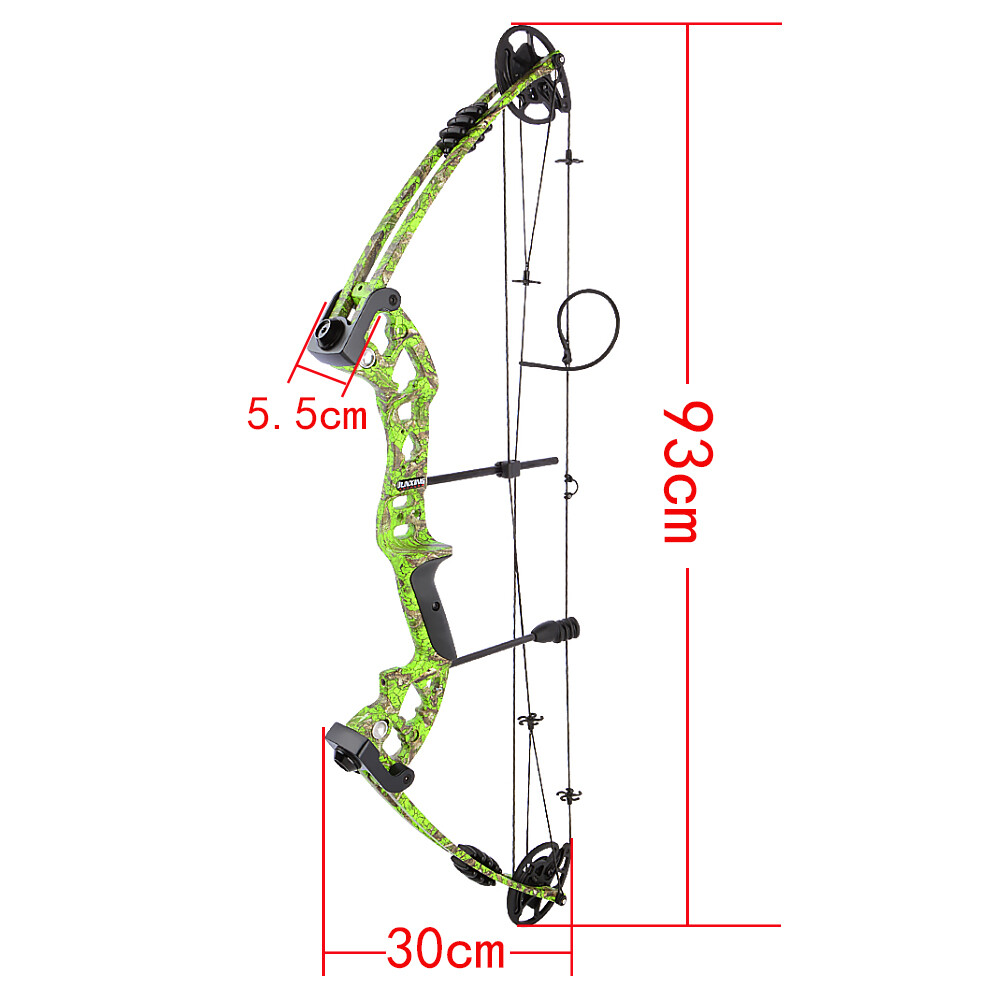 Compoundbogen 15-70lbs Jagdbogen Bogensport Erwachsene Jagd Compound Bögen Set E - Foto 3