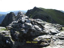 Photo 12x8 North top summit view towards the centre and south tops Ardgart c2014