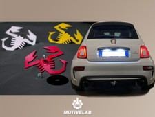 Badge Logo Scorpione Abarth Estrattore - Replica Logo Abarth 500 595 