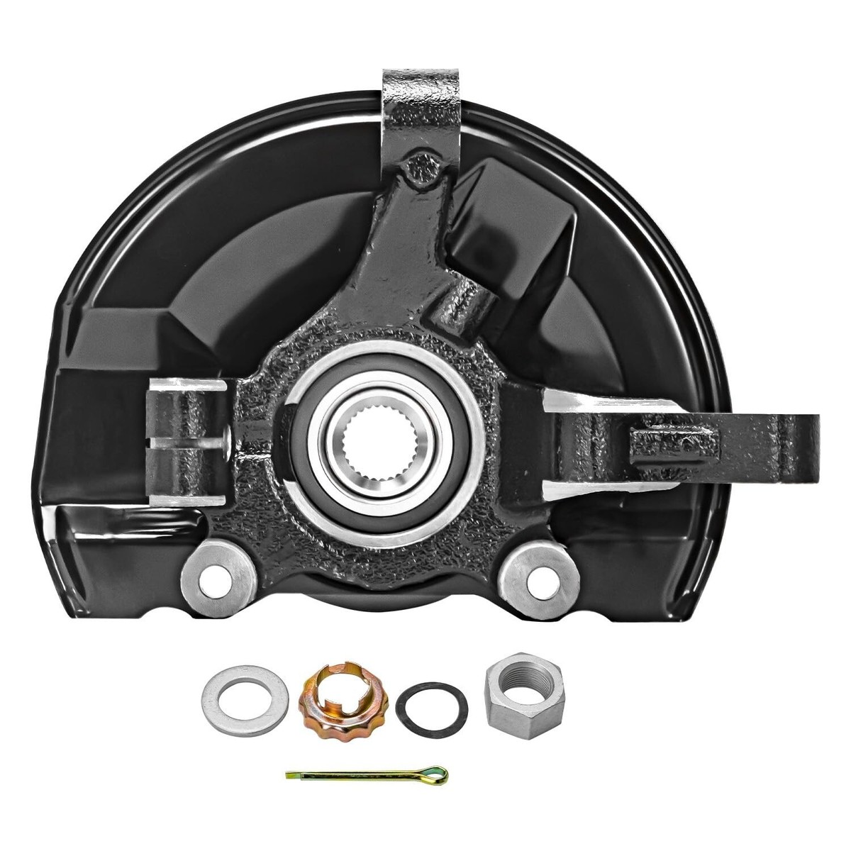 Front Left Steering Knuckle & Hub Assembly For 2002-2007 Jeep Liberty – Direct OE Replacement (Part #52088653AE) - View #3