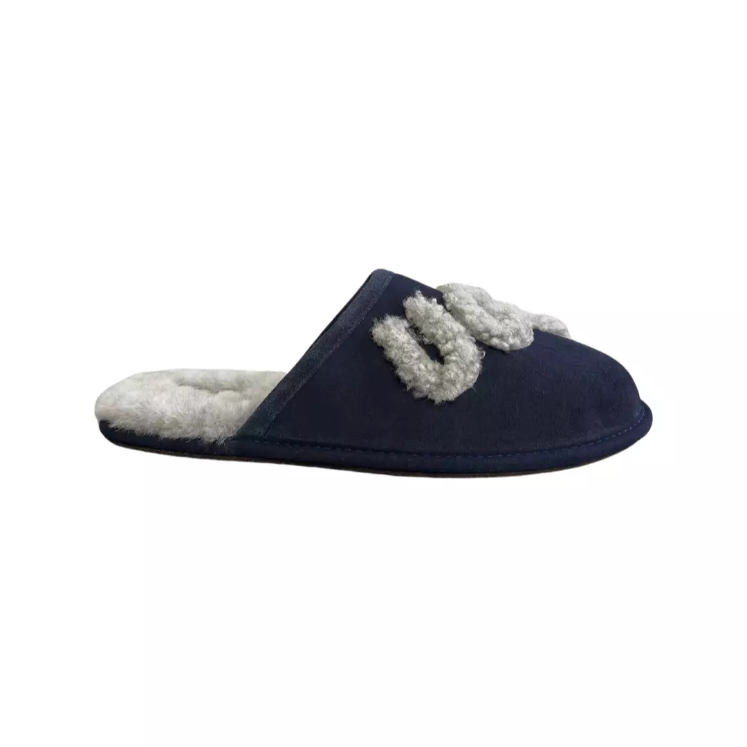 Ugg slippers hotsell blue and white