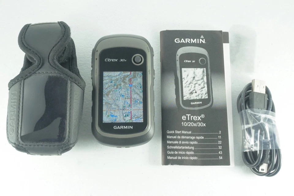 Garmin eTrex 30x GPS w/ Maps Upgrade TOPO U.S. 24K Trail High Detail Topographic - Image 2 of 4