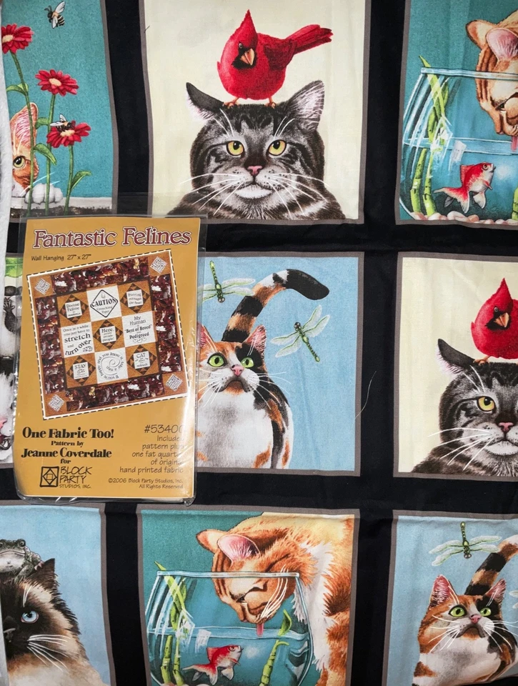 Panel Bloques Gatos Curiosos 15 7” Cuadrados y Fantásticos Felinos Felinos Felinos Felinos Felinos Felinos L7 Foto 2 de 4