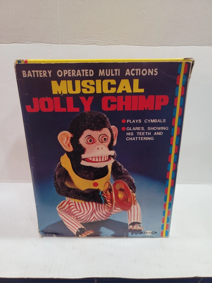 De colección Musical Joly Chimpancé Aplaudiendo Platillo Mono Juguete Japón Juguete de Trabajo Foto 4 de 4