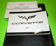 2007 CHEVROLET CORVETTE OWNERS MANUAL SET 07 COUPE CONV +CASE BASE 1LT 2LT 3LT