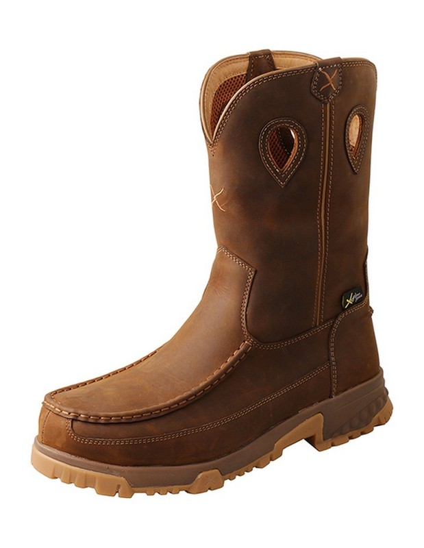 Twisted X Work Boots Mens 11" Leather 10.5 M Distressed Saddle MXCNM01 CLEARANCE