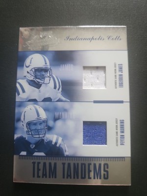 2004 Playoff Absolute Memorabilia Team Tandems Payton Manning-Edgerin James /125