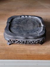 Chinese Carved Wooden Stand for Bowl or Vase Display Qing Style