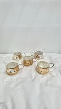 Vintage German Schott Mainz Gen JENA-er Tea Glass Cup Set of 5