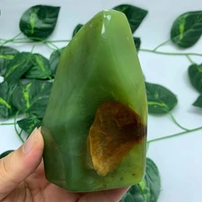 320g Best Quality Transparent Jade Free Form, Jade Green Free Form, Green Jade