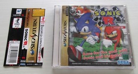 Sonic R Sonic Jam Sega Saturn SS set of 2 Obi Japan import