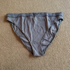 Skims Smoke Cotton Rib Briefs, Size 4X NWT