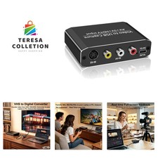 VHS to Digital Capture Card, USB Video Capture Card for VCR Hi8 Mini DV