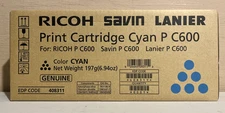 Genuine Ricoh 408311 Cyan Toner Cartidge Brand New Sealed Box