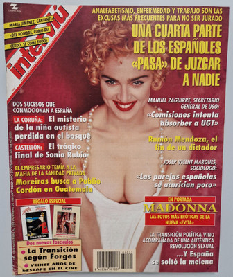 Madonna - Very rare newspaper from Spain from 1995 (Full magazine )