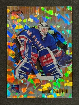 1998-99 Bowman's Best Hockey #43 Mike Richter Atomic Refractor #/100 NY Rangers