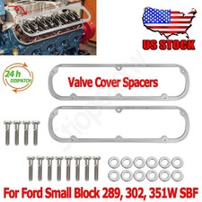 For Ford 289 302 351w Small Block Valve Cover Spacers Billet Aluminum Spacer