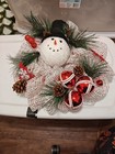 Handmade 19 "Snowman Wreath — photo 1