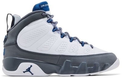 Nike Air Jordan 9 Retro Flint Grey French Blue HV4574-100 GS Size