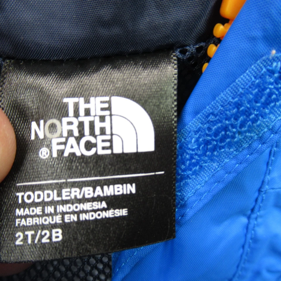 North Face Jacket Boys 2T Long Sleeve Full Zip Pockets Outdoors Hooded Blue - Image 3 of 4
