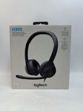 Logitech H390 Wired Headset PC/Laptop Stereo Headphones USB-A Black NEW SEALED 