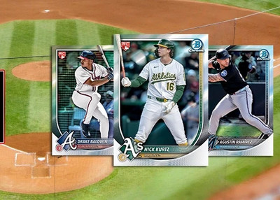 2025 Bowman Chrome Baseball RED RC Inserts! Pick Your Player!! Updated 9 MAY