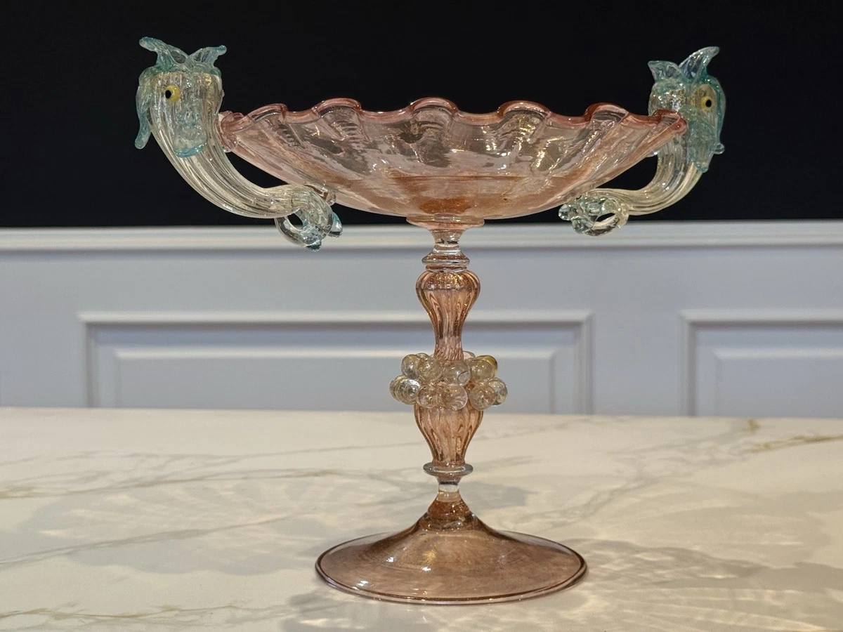 MURANO ムラノ 金彩 トリプル ドルフィン グラス Murano Dolphin for sale | eBay