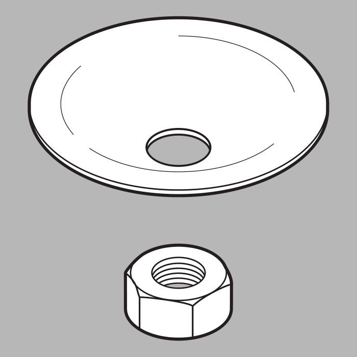 Delta Faucet RP6001 Nut & Washer 1-Handle Kitchen Faucet Compatible Models