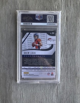 希少　最上川カード　21枚　フルコンプ　ダムカード 2019 Prizm BLUE WAVE REFRACTOR Broncos DREW LOCK RC Card /199 PSA