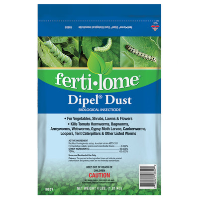 Fertilome Dipel Dust Biological Insecticide for Backyard Gardens, 4lbs