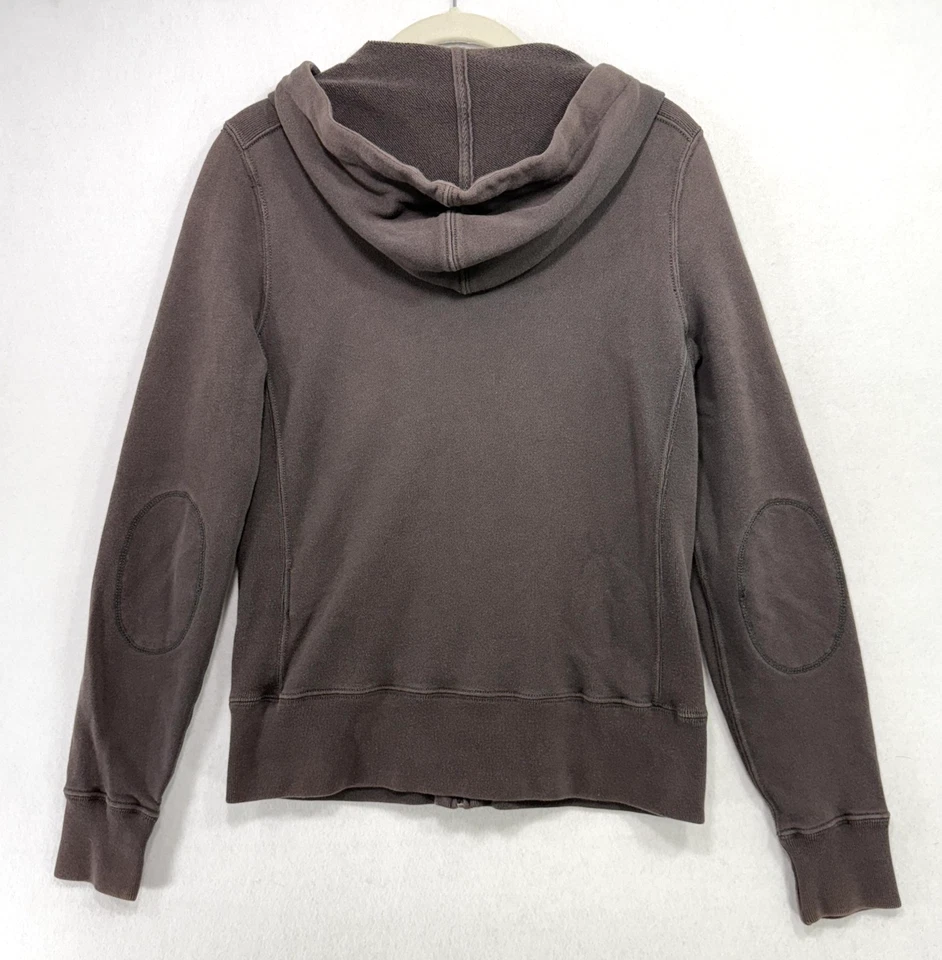 Sudadera con Capucha De Colección Ralph Lauren Rugby Mujer S Marrón Calavera Cremallera Completa Punk Gótico Y2K Foto 2 de 4