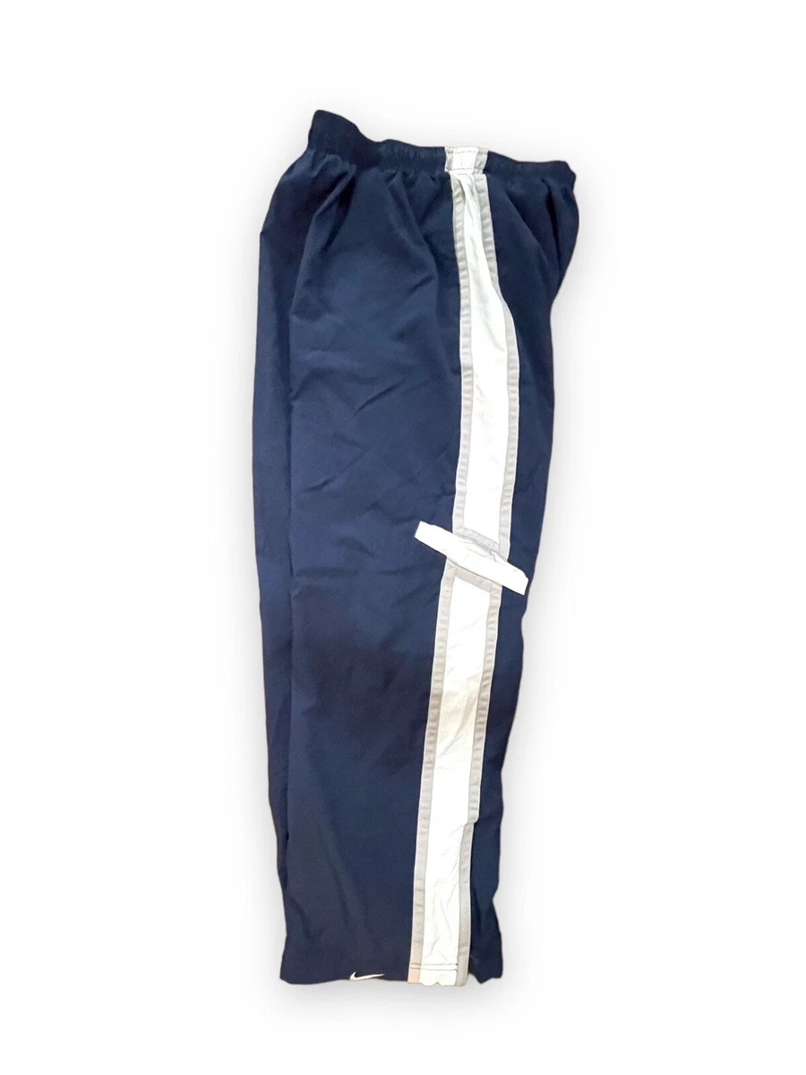 Vintage Boys Nike Basketball Wind pants Joggers Gray Tag Zip Ankles XL 18