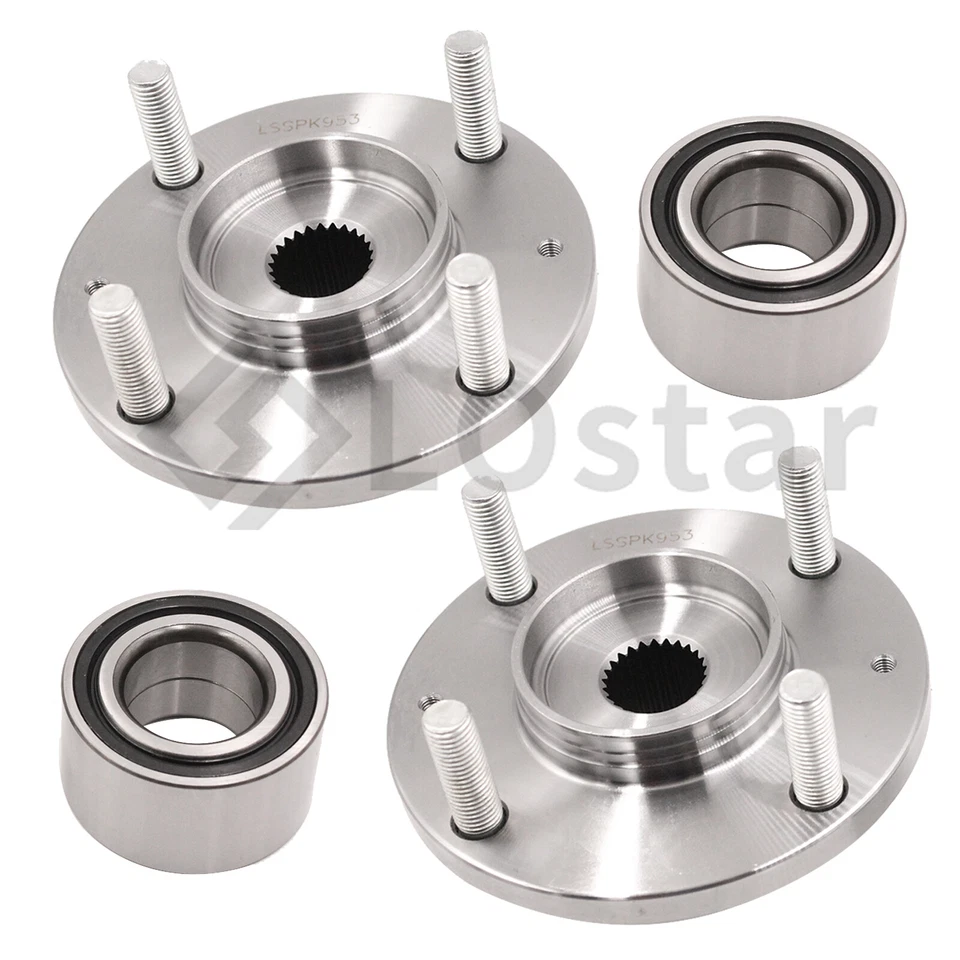 Pair(2) Front Wheel Hub Bearing Assembly Fits 2005-2009 Kia Spectra / Spectra5 Foto 2 de 3