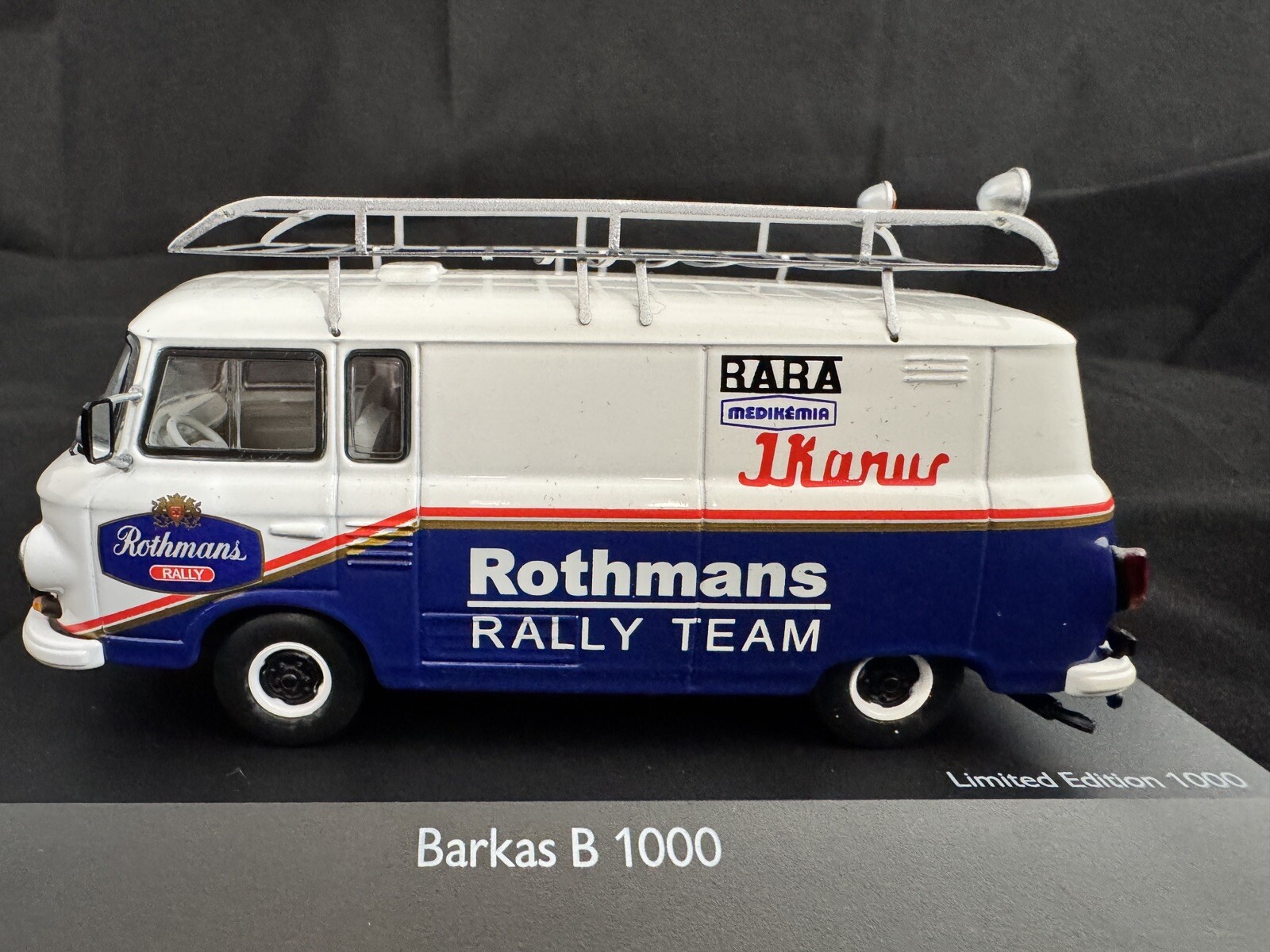 143 Schuco Barkas B 1000 Rothmanns Ralley Team Limited Edition 1000 Stk.