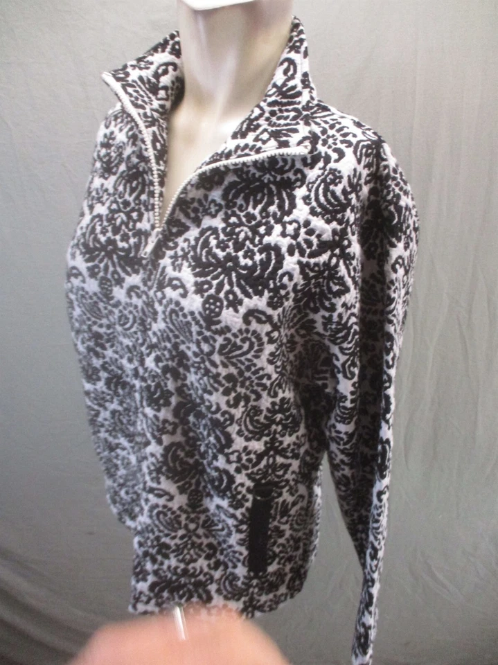 Новый с Ярлыками EURO JOY размер S женщин пейсли хлопковая смесь полный молнии карман воротник блейзер 586 - Изображение 3 из 4