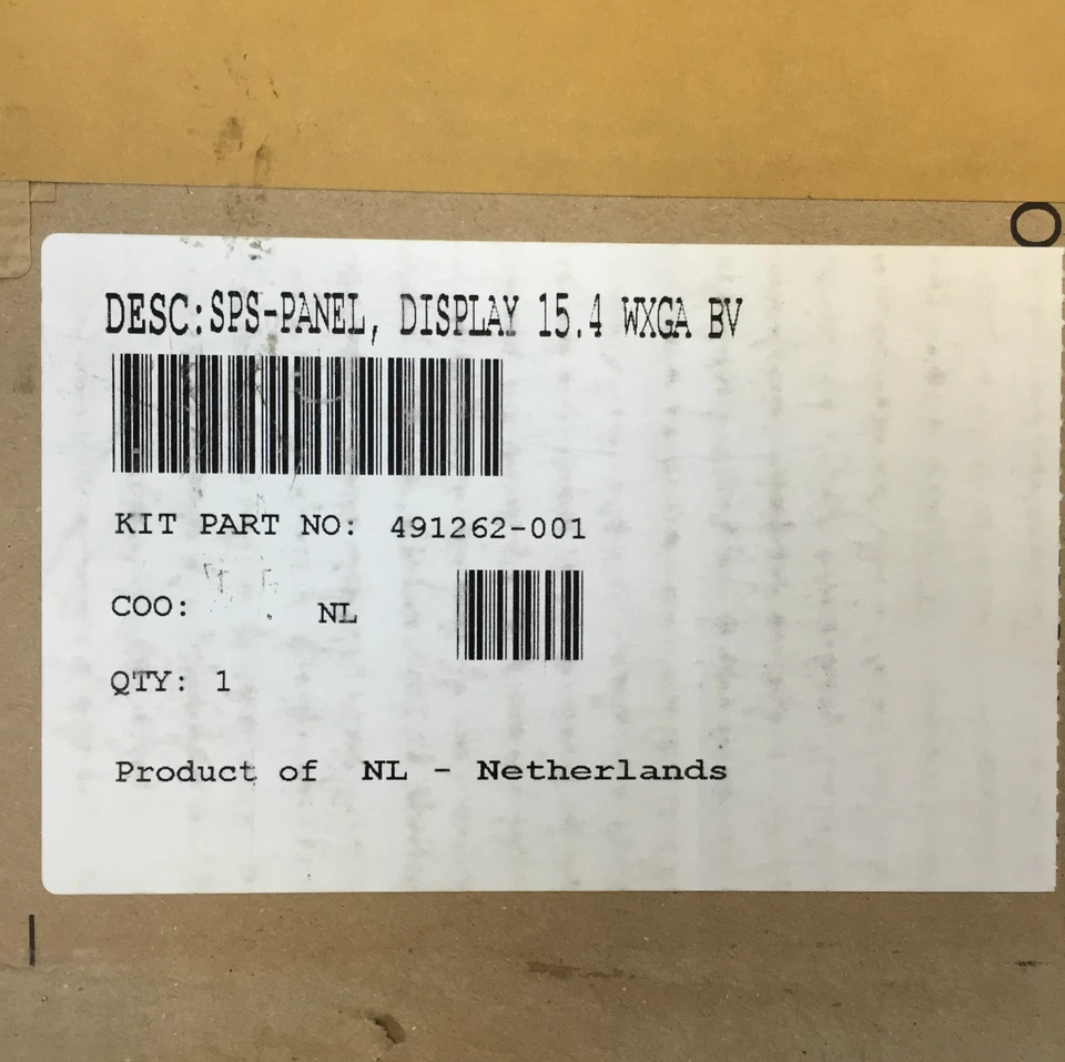 HP Complete Top Half Original NEW 491262-001 15.4" WXGA HD 90 Days RTB Warranty - Image 4 of 4