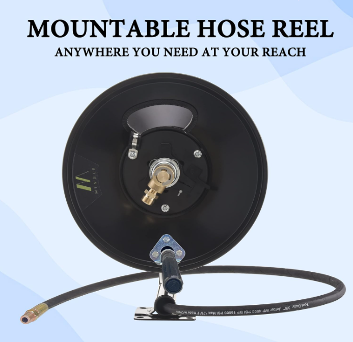 M MINGLE High Pressure Washer Hose Reel 150ft eBay