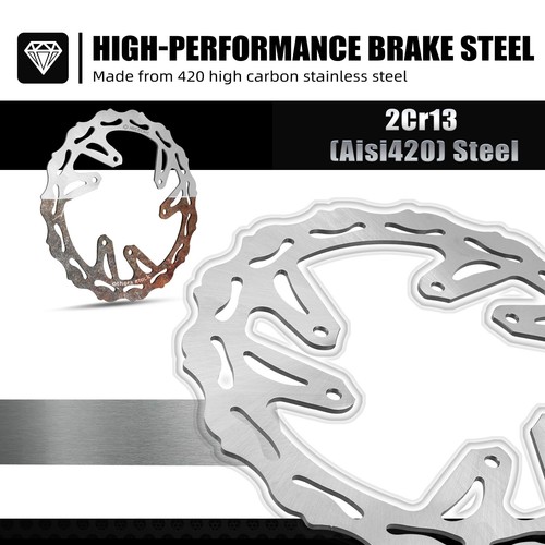 Front Rear Brake Disc Rotor For Honda CR125R CR250R CRF250R CRF250X CRF450R 450X - Picture 5 of 8