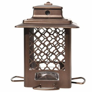 Stokes Select Bird Feeder Metal Hopper Bird Feeder 4 Feeding