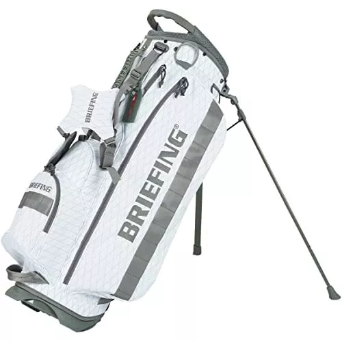 BRIEFING Golf Stand Bag CR-4 #02 XP WOLF GRAY BRG223D24 WHITE(C000)